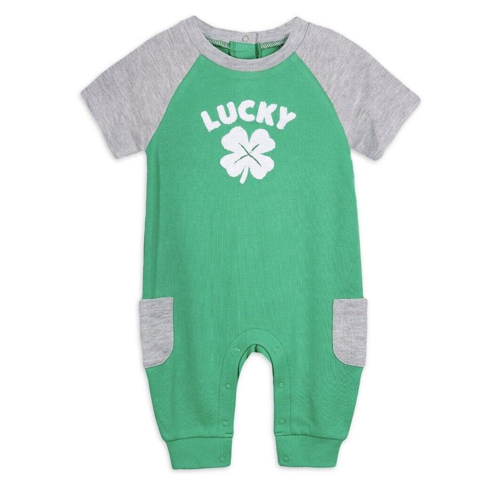 Way To Celebrate St. Patrick's Day Baby 0-3 Mon Unisex Romper Outfit One Piece